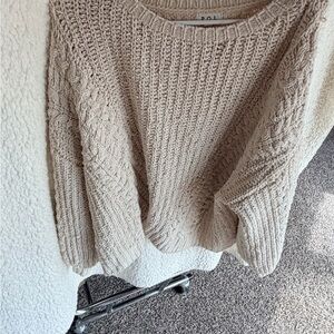 POL Women's Cream Knit Sweater